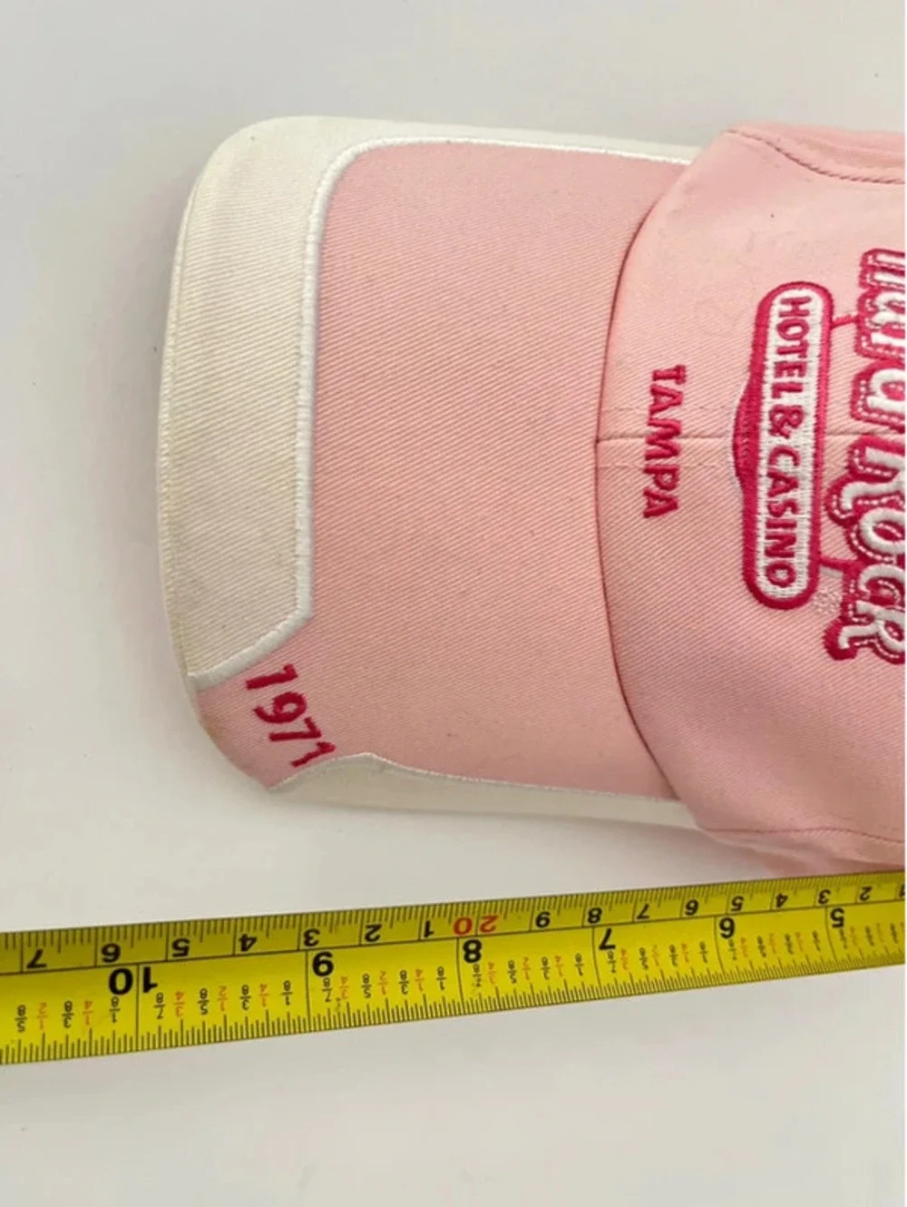 Hard Rock Hotel & Casino Seminole Tampa 1971 Hat Cap Light Pink adjustable Strap
